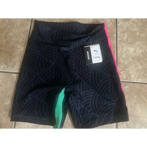 Puma Lemlem Bike Short Womens Blue Athletic Casual  Size XS MSRP $70
